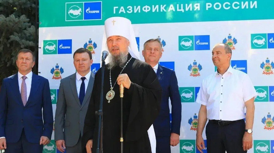 Митоополит Василий на газификации собора