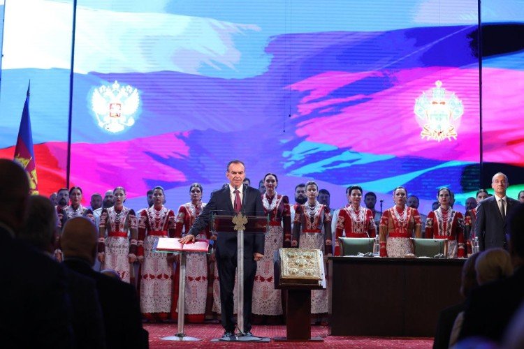 Вениамин Кондратьев вступает в должность главы Краснодарского края.